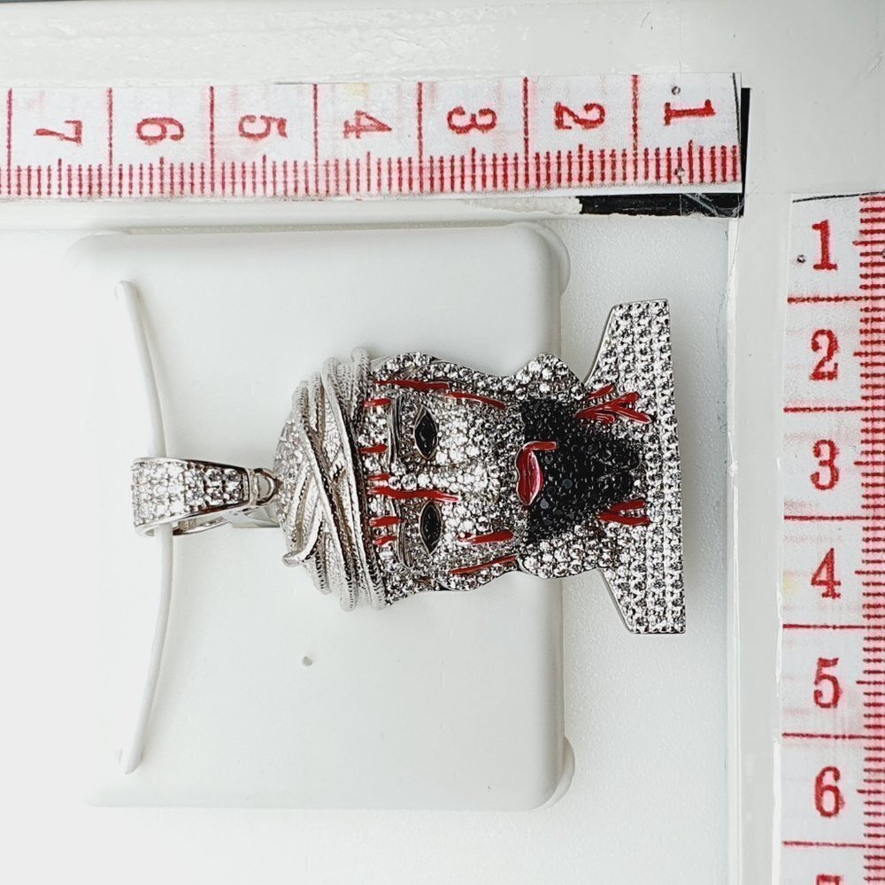 "925 Sterling Silver Plated CZ Pendant, EVBRS527 - Picture 10 of 10